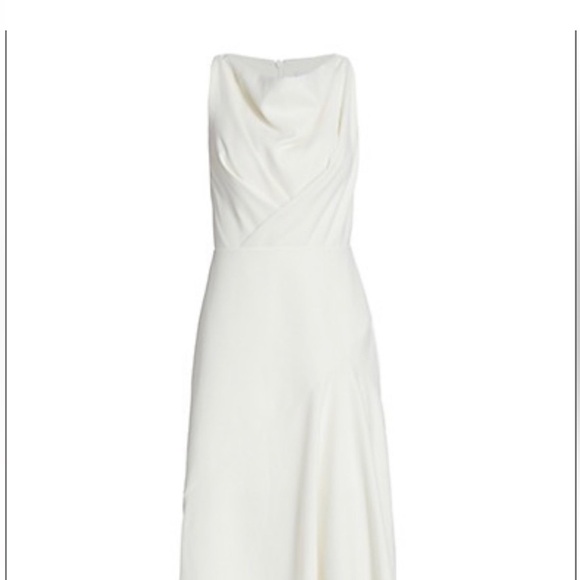 Acler Ivory Hurley Draped Midi-Dress - Picture 2 of 12